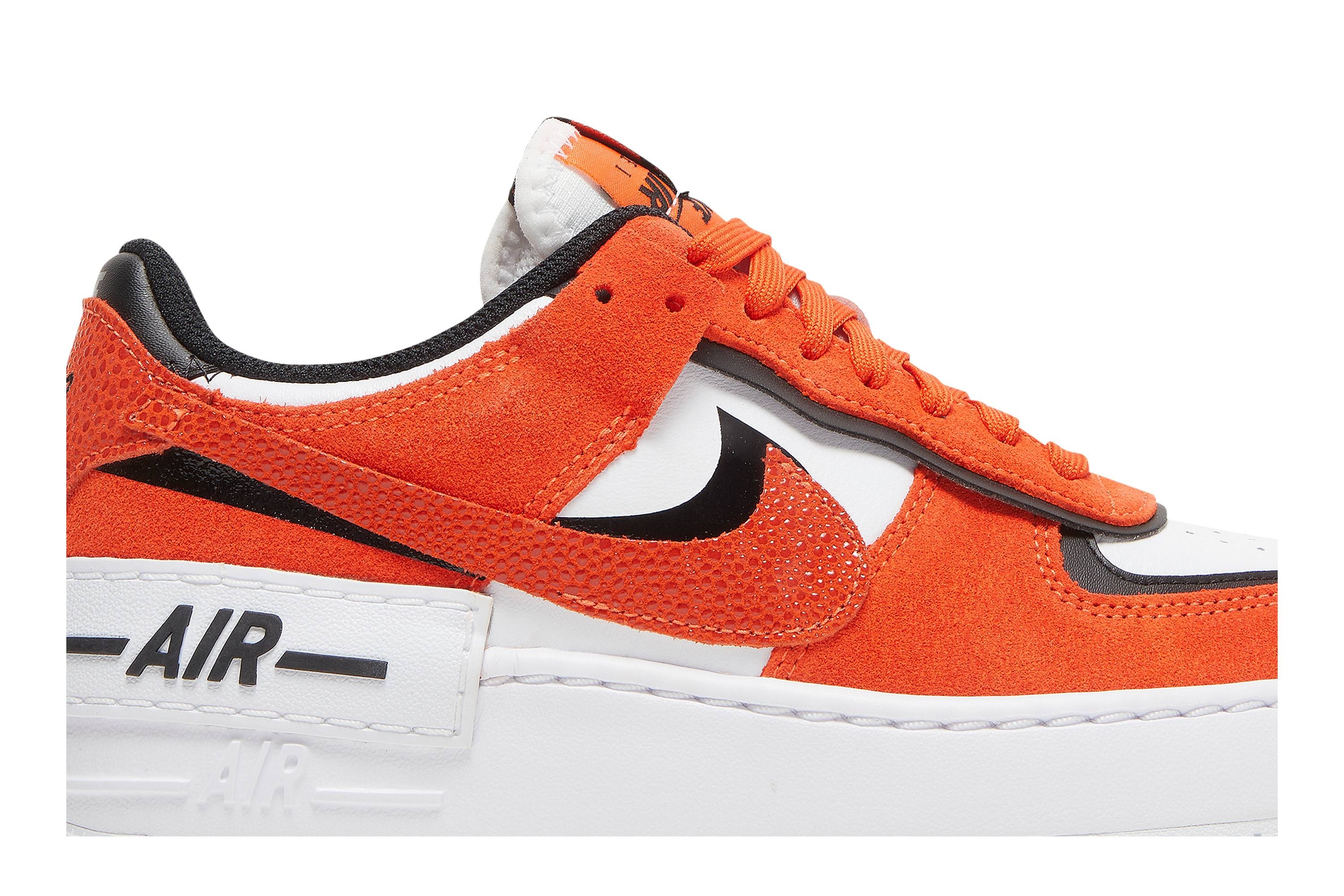 Wmns Air Force 1 Shadow 'Cracked Leather - Rush Orange' - 2