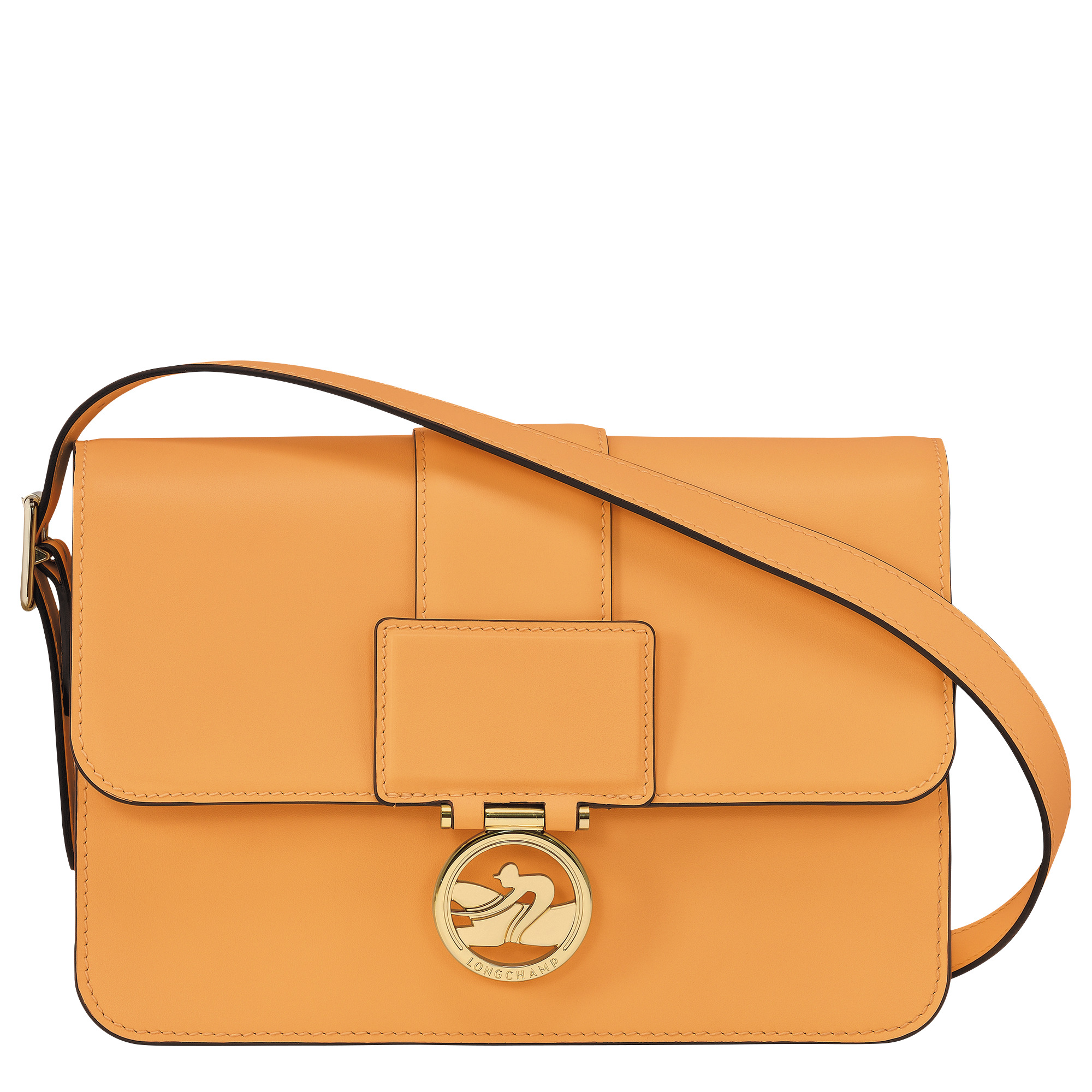 Box-Trot M Crossbody bag Apricot - Leather - 1