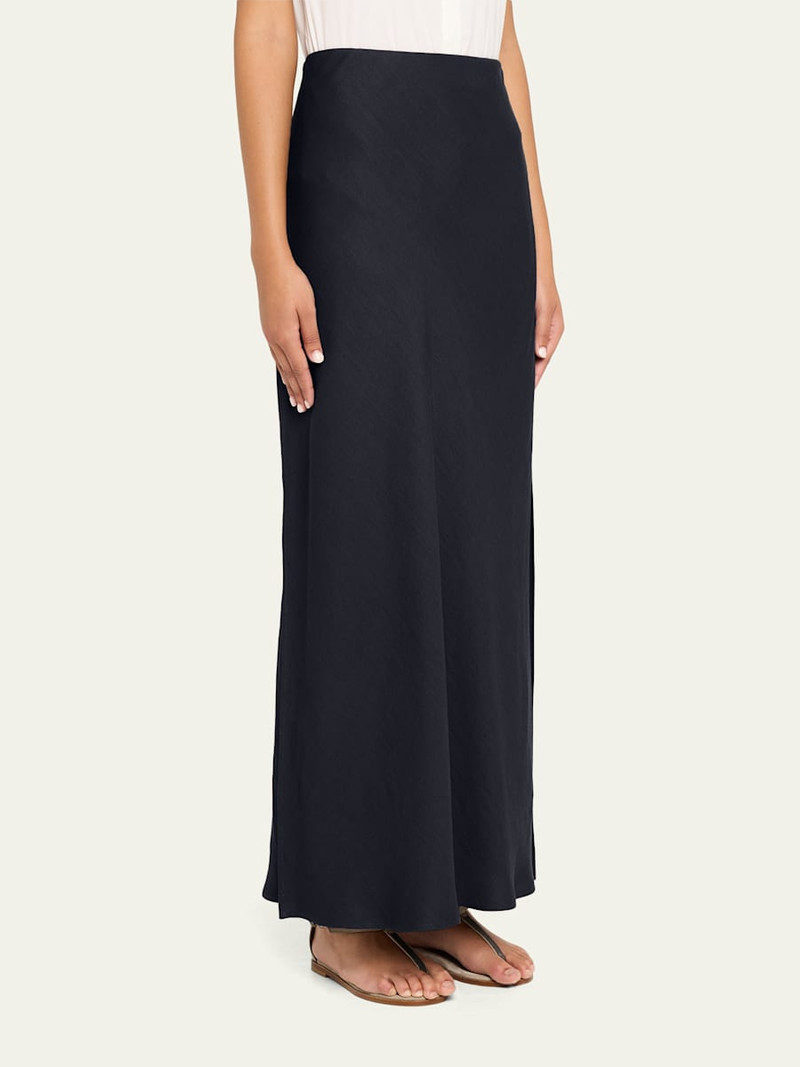 Stretch Linen Pull-On Maxi Skirt 4