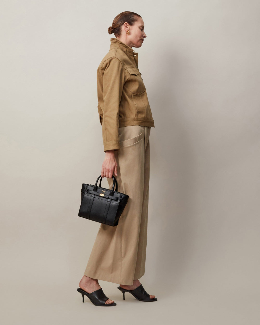 Mini Zipped Bayswater Black Small Classic Grain - 6