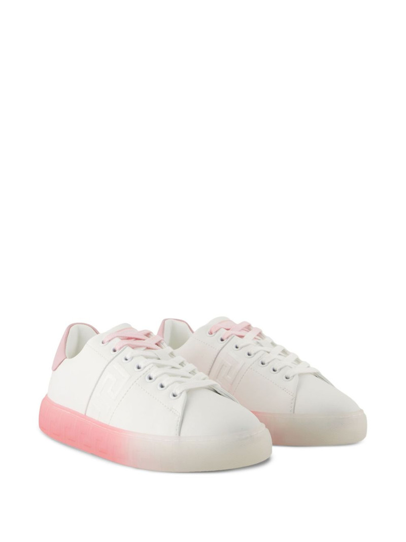 VERSACE embossed-logo gradient sole sneakers outlook