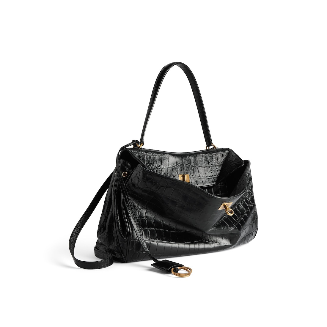 Women's Rodeo Handbag Medium in Black - 2