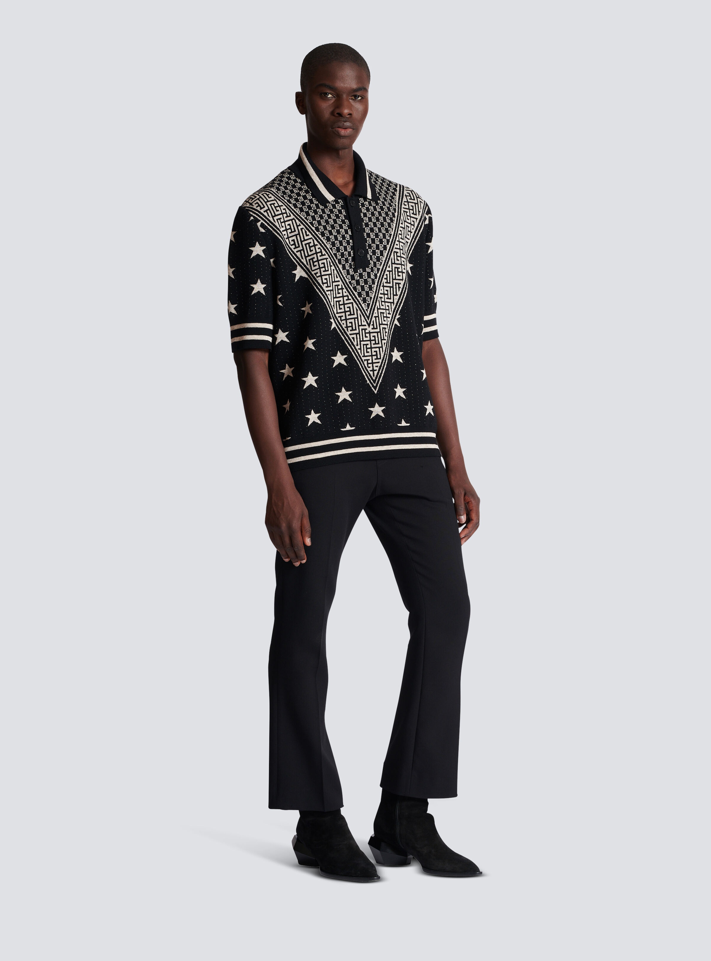 Monogram stars polo shirt - 3