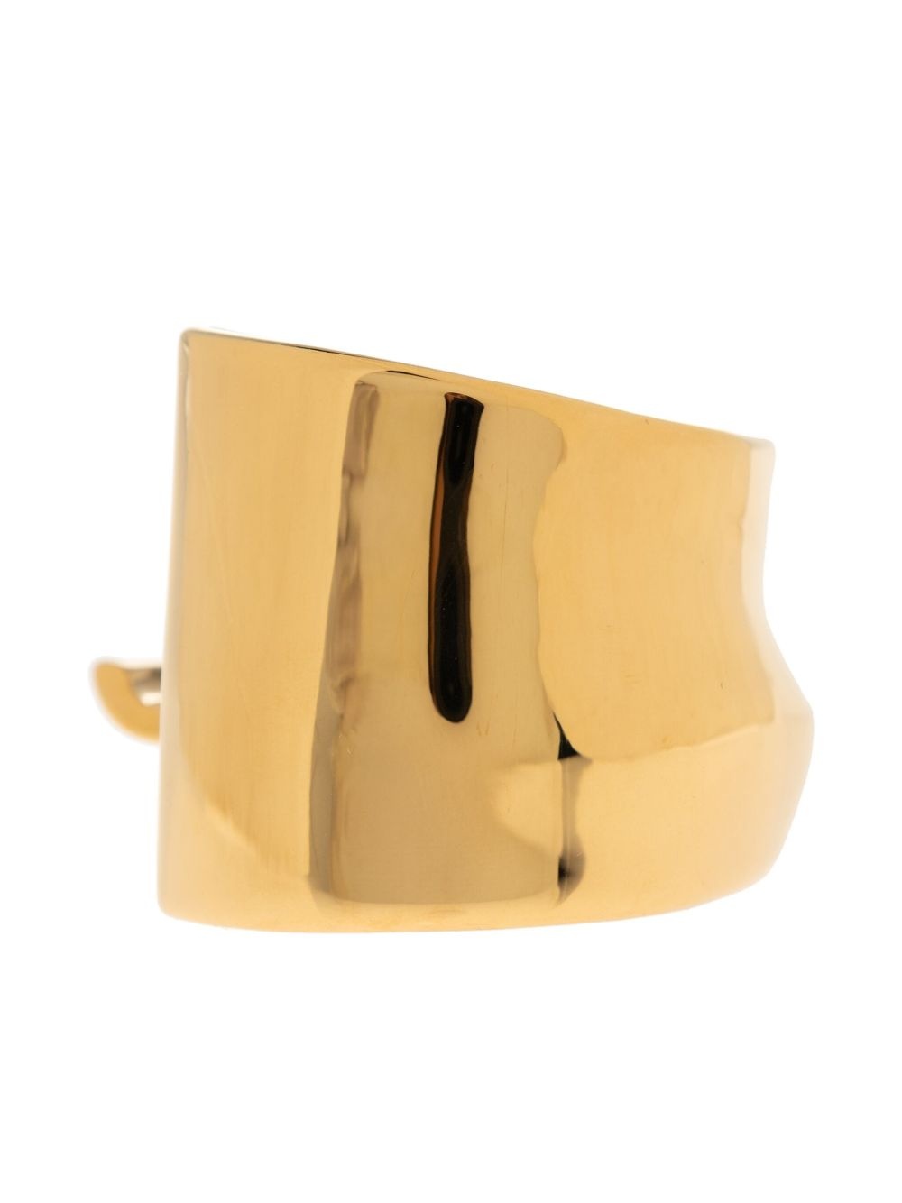 curved gold bracelet - 3