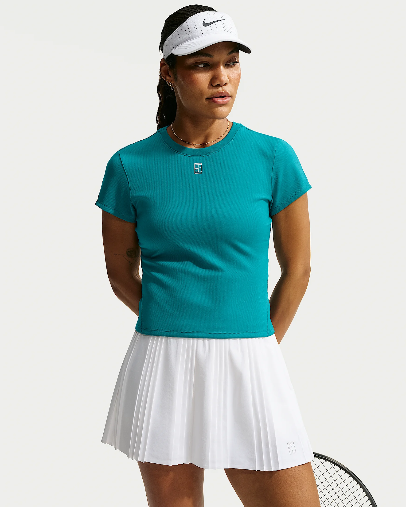 NikeCourt Advantage Women's Dri-FIT Short-Sleeve Tennis Top - 1