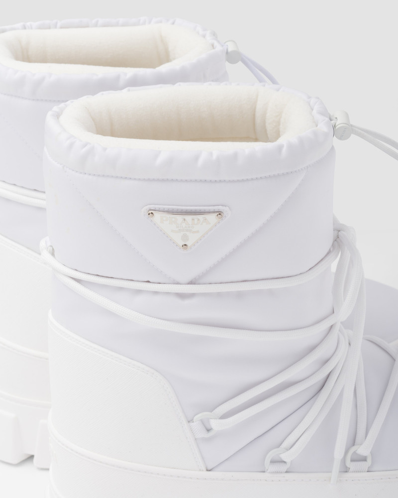 Re-Nylon gabardine après ski booties 5