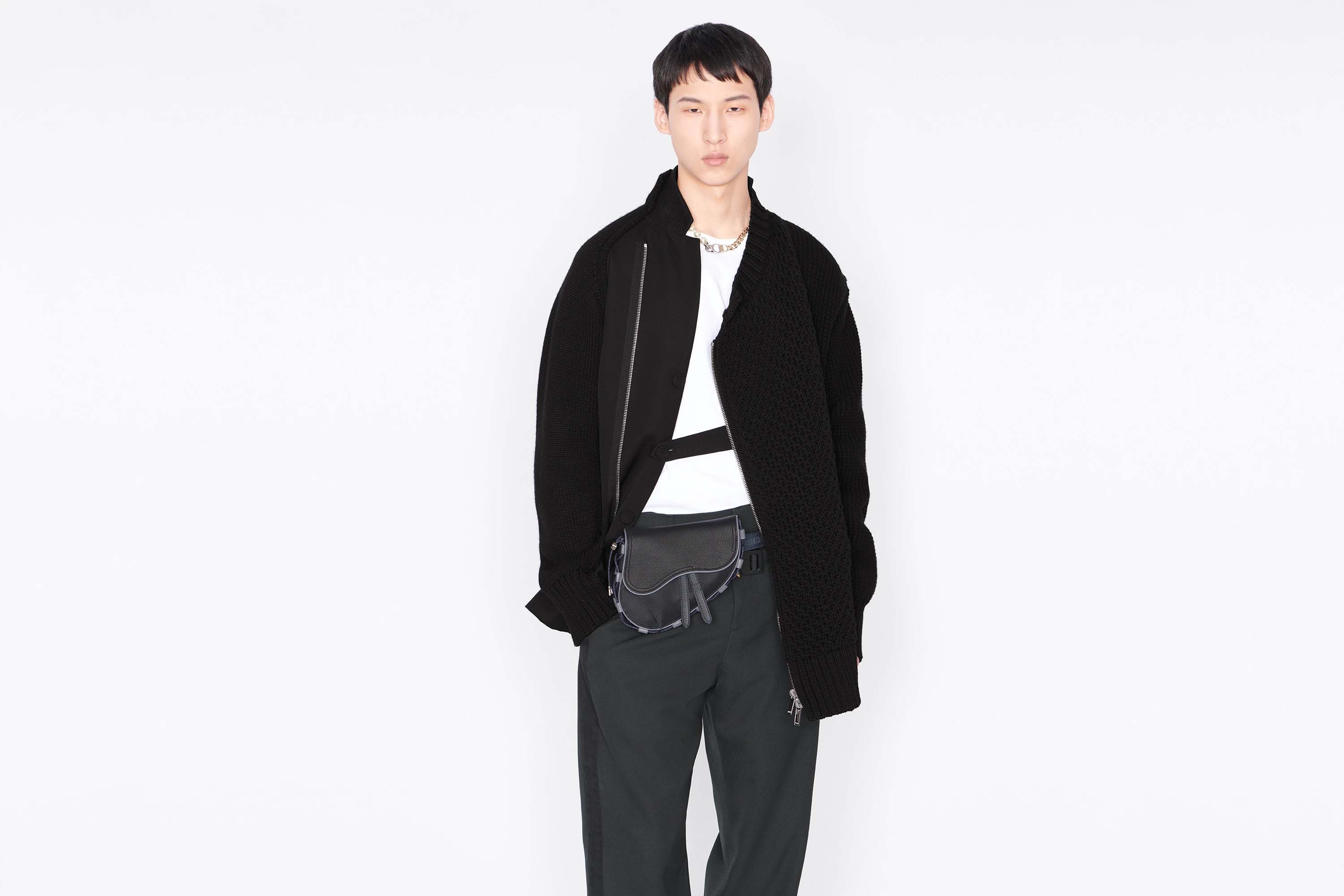Mini DIOR AND SACAI Saddle Bag - 8