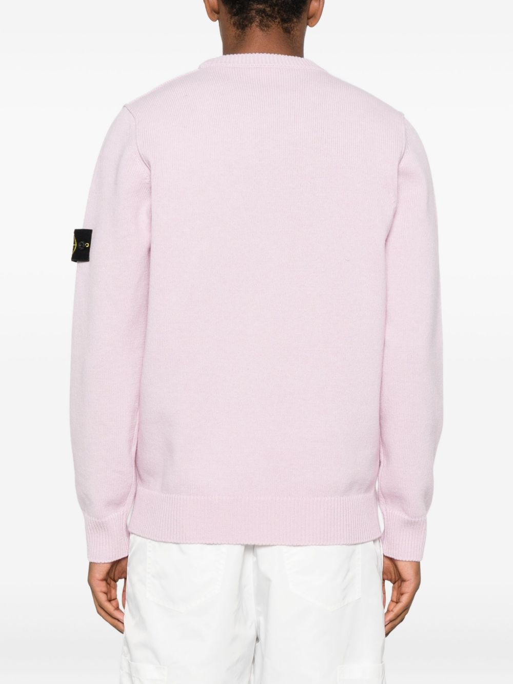 logo-patch crew-neck sweater - 4