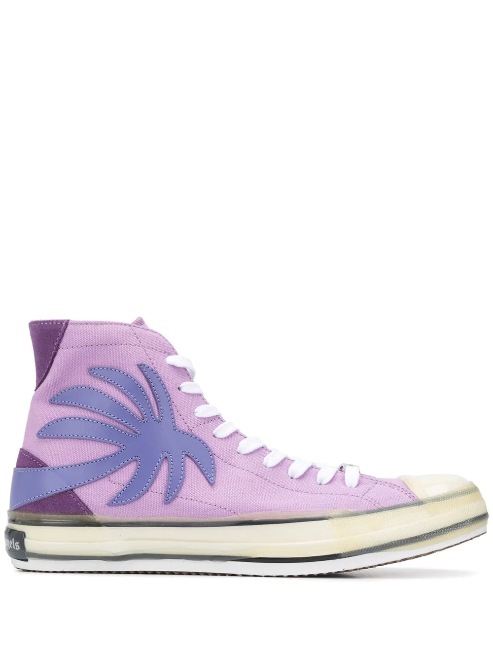 palm tree high-top sneakers - 1