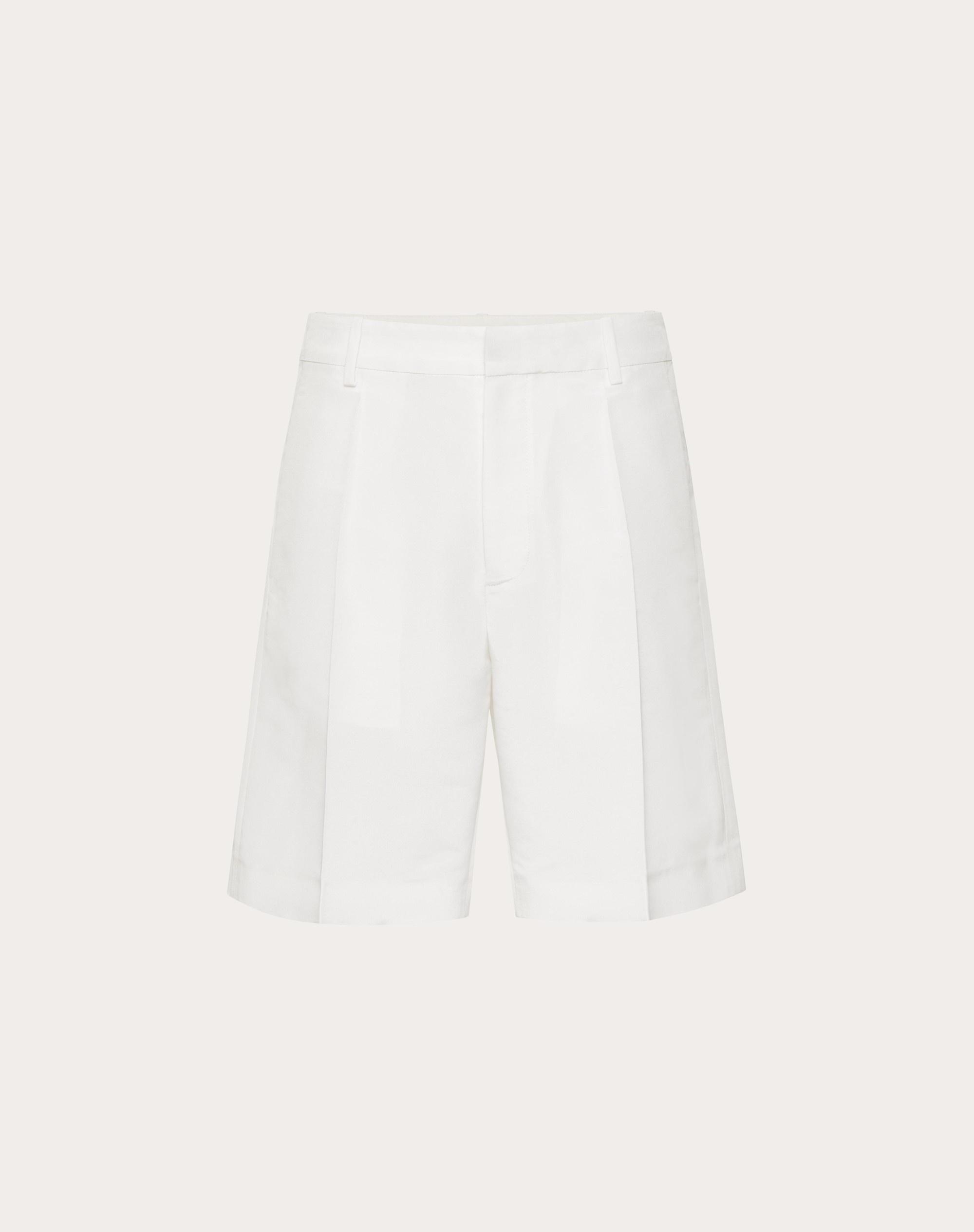 SILK FAILLE BERMUDA SHORTS - 1