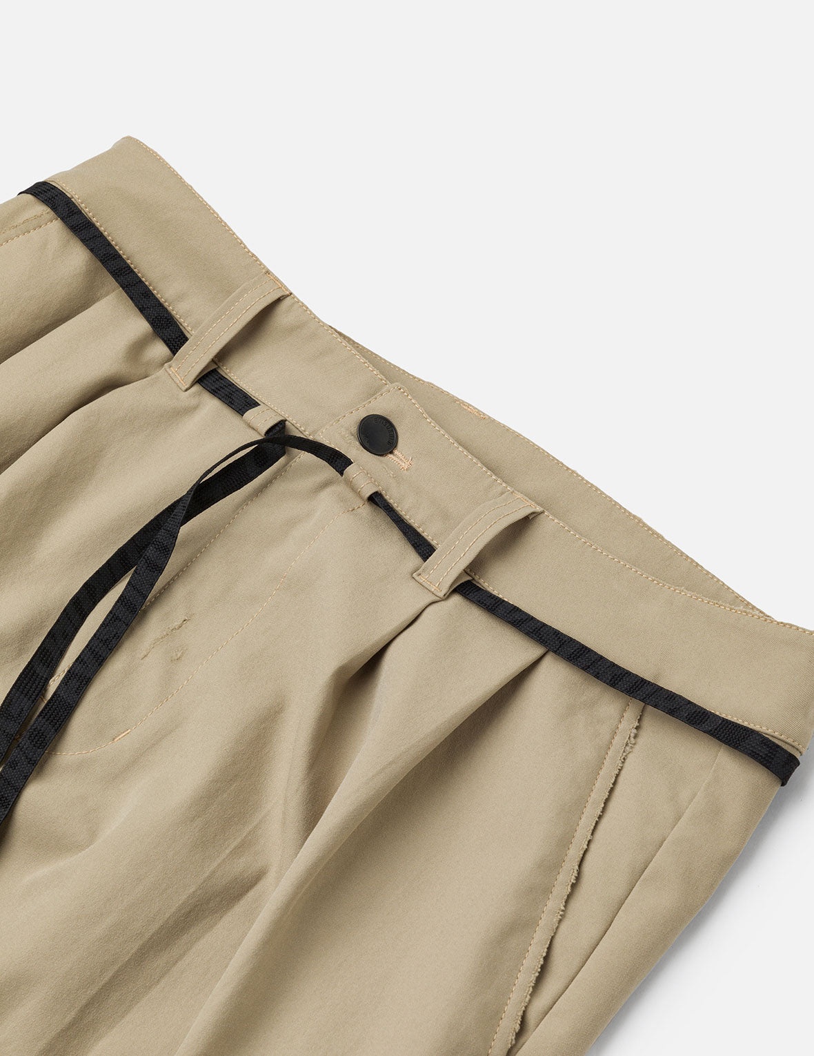 Logo Embroidery Relax Fit Chino Pants - 6