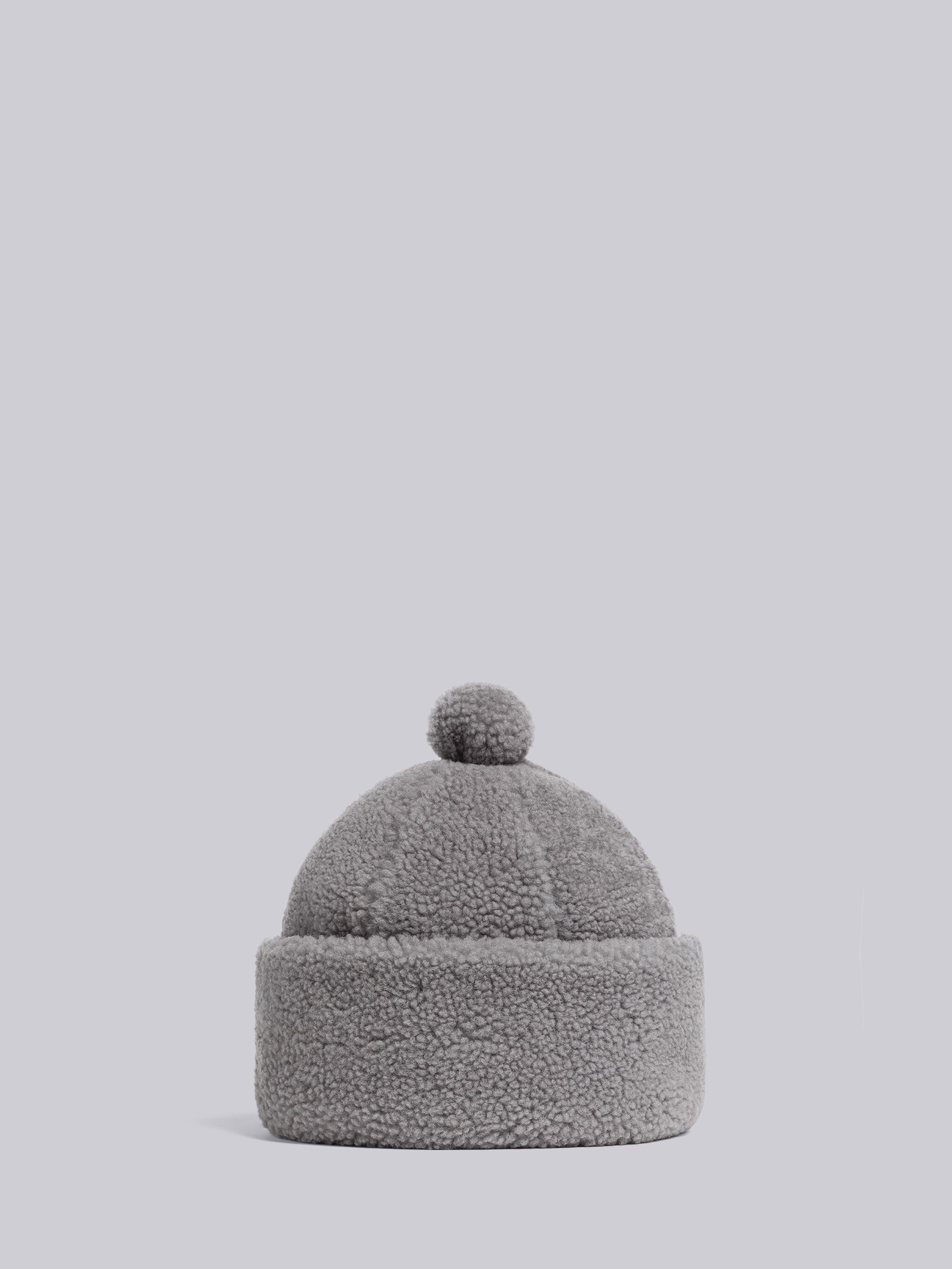 Shearling Oversized Pom Beanie - 3