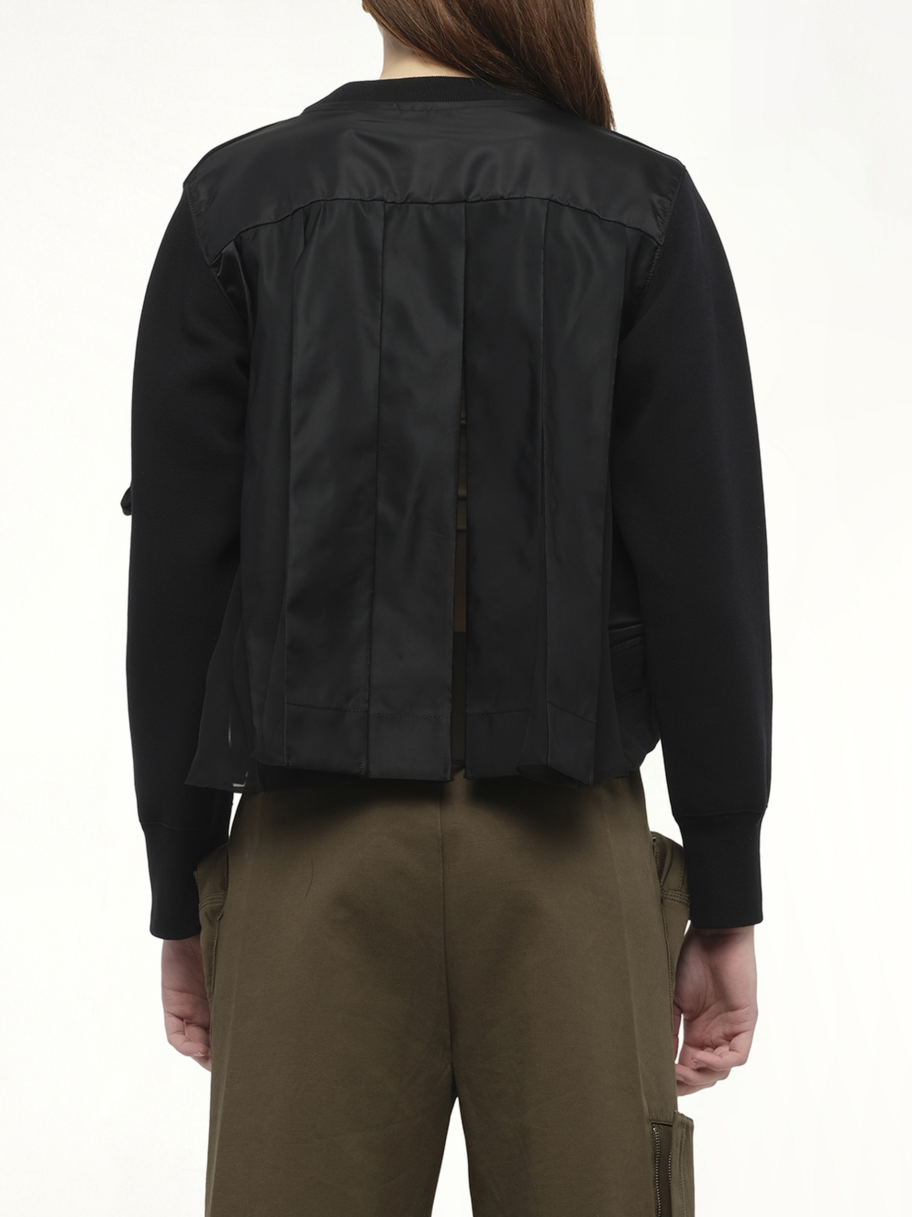 Sponge Sweat x Nylon Twill Pullover in Black/Black - 6