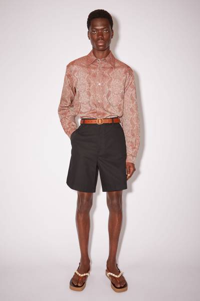 Acne Studios Cotton blend shorts - Black outlook