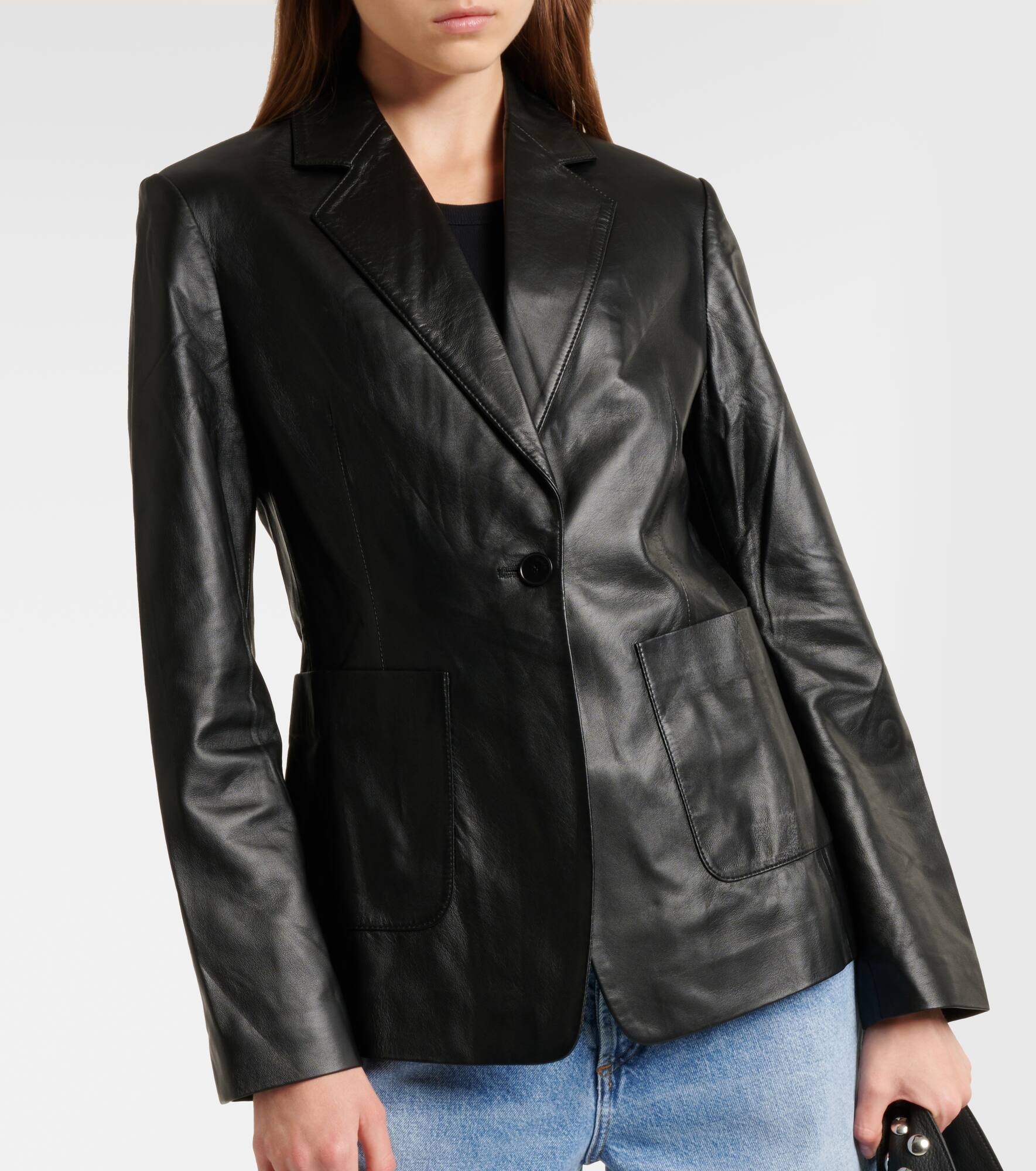 Leather blazer - 6