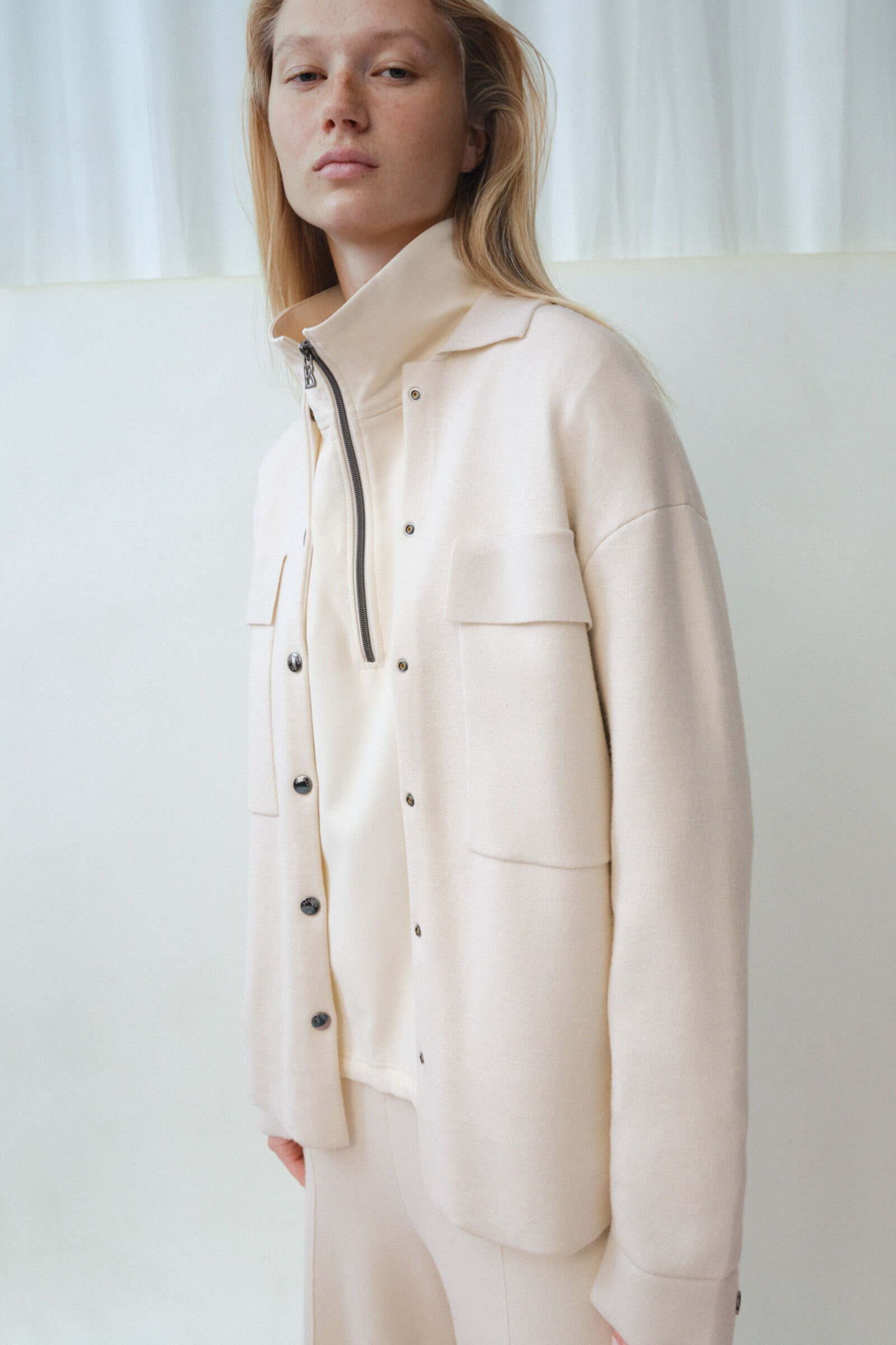 Icaria Knit jacket in Cream - 6