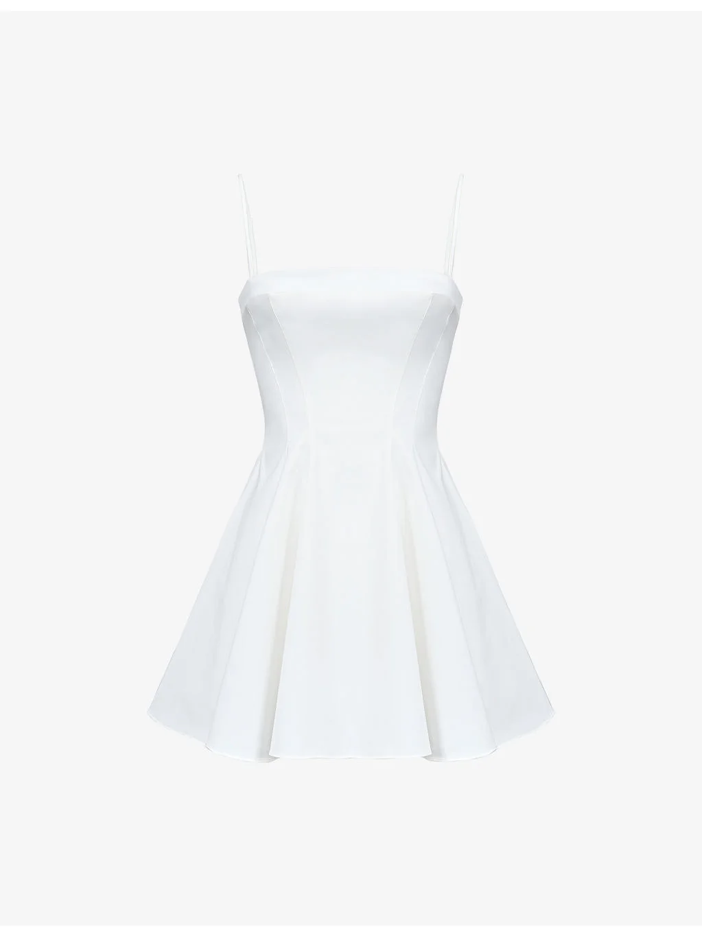 Dolly Square-Neck Stretch-Cotton Midi Dress - 1