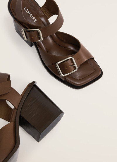 Lemaire SQUARE HEELED SANDALS WITH STRAPS 80 outlook