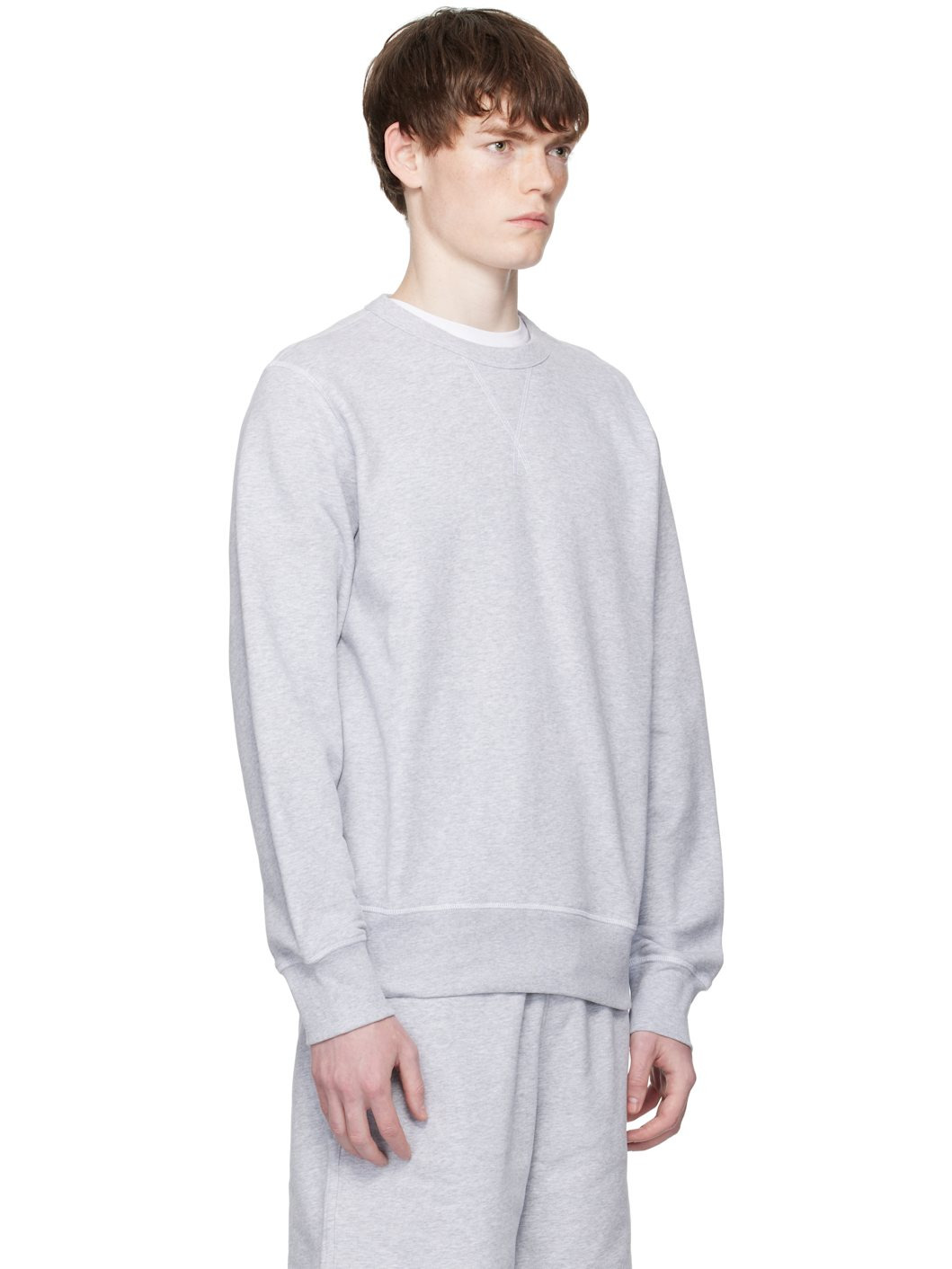 Gray BECKHAM Edition Mercerised Cotton Terry Sweatshirt - 2
