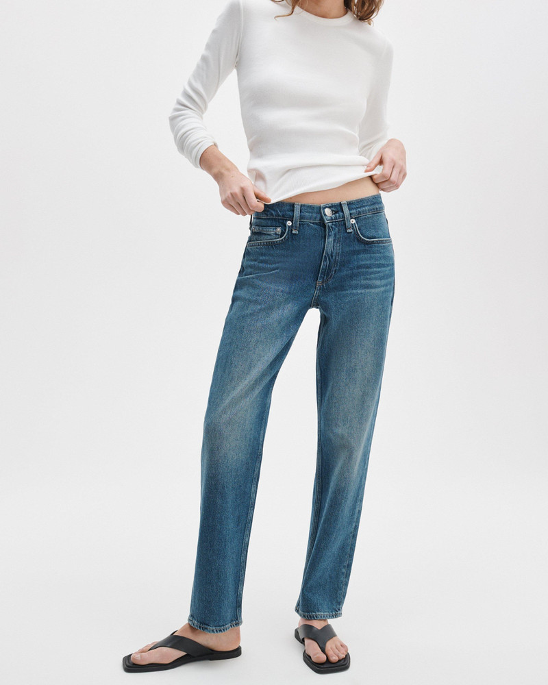 rag & bone Harlow Ankle Straight Jeans Vintage Stretch in Easton outlook