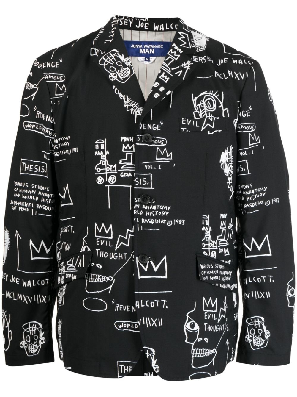 x Basquiat graphic-print blazer - 1