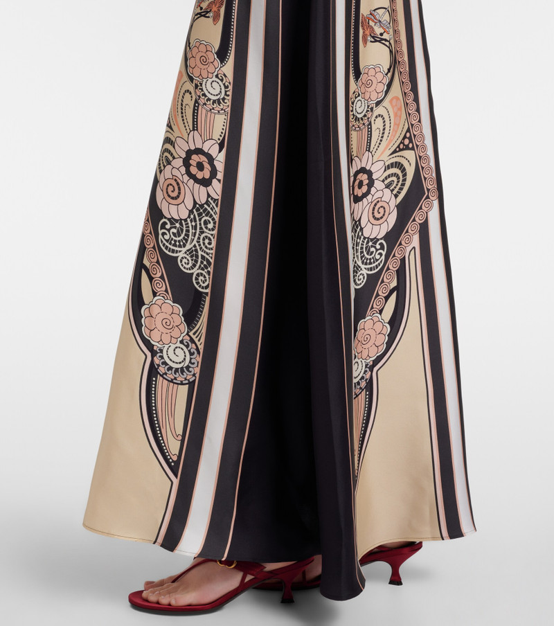 Sorella printed silk maxi dress 5