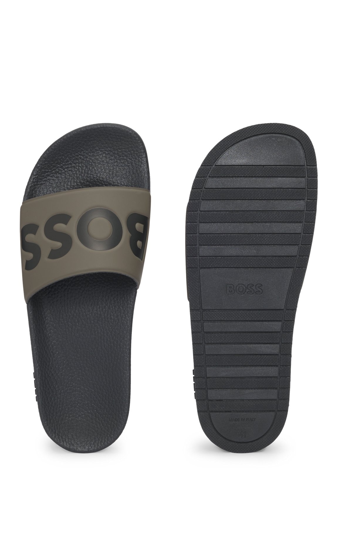 ITALIAN-MADE SLIDES WITH LARGE LOGO DETAIL - 4