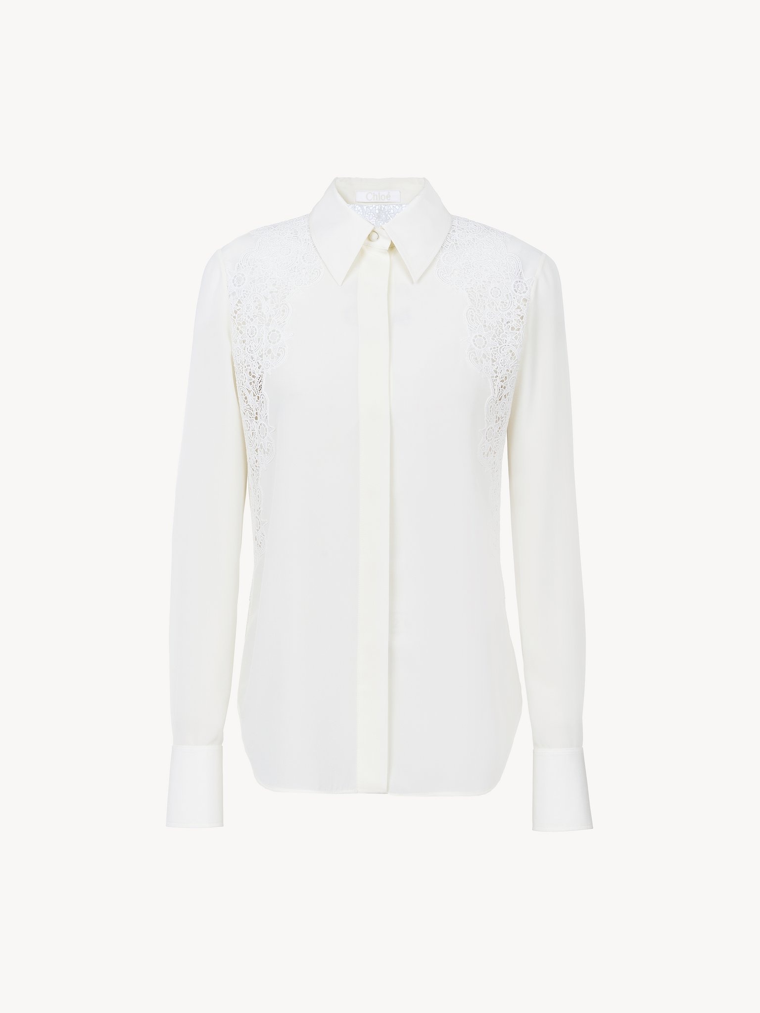 GUIPURE-DETAIL BLOUSE - 3
