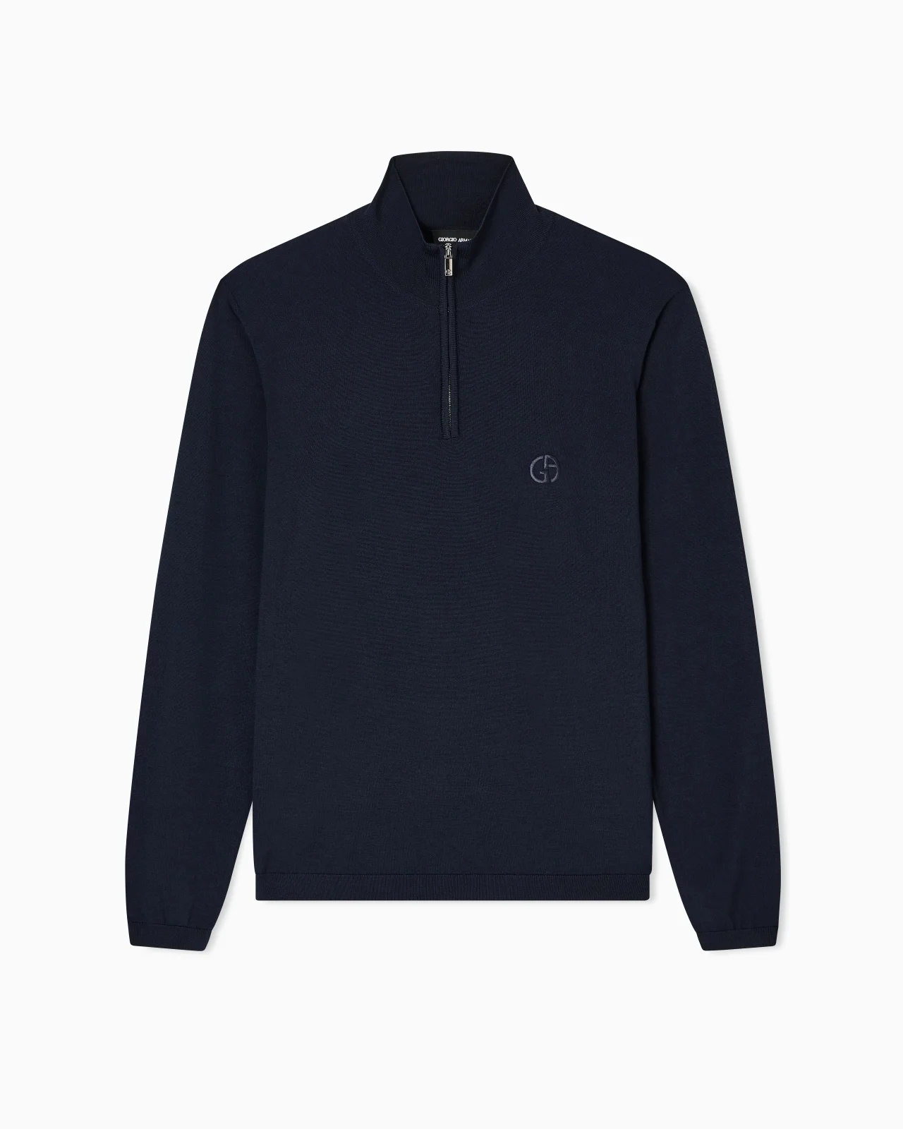 VIRGIN-WOOL MOCK-NECK JUMPER - 1