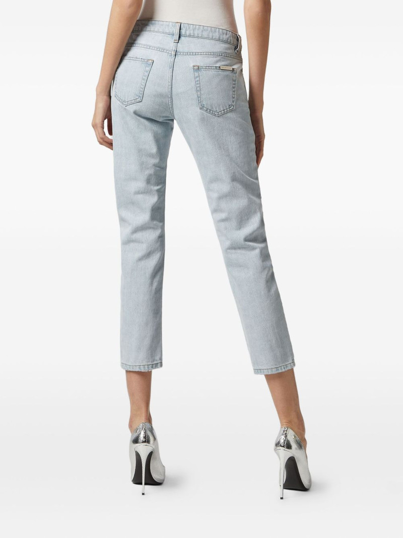 distressed-effect boyfriend jeans 4