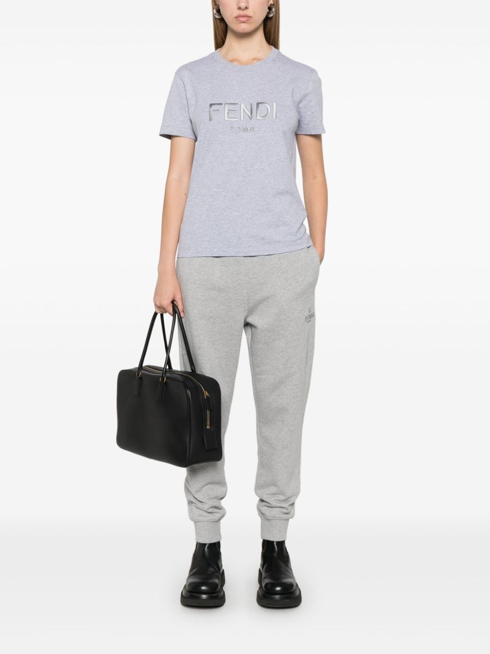 logo-embroidered T-shirt - 2