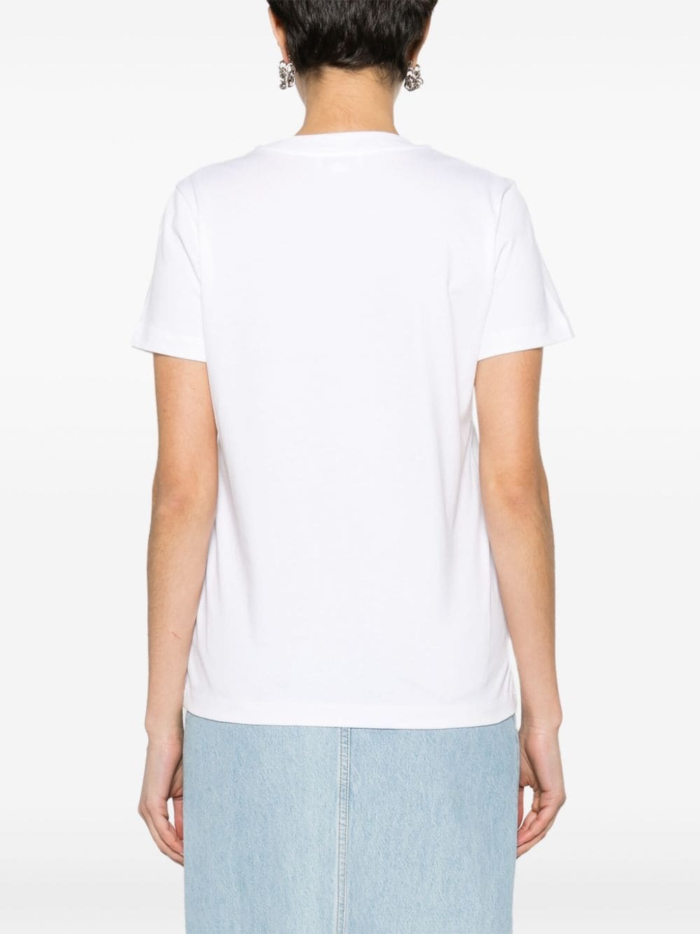 logo-print cotton T-shirt - 4