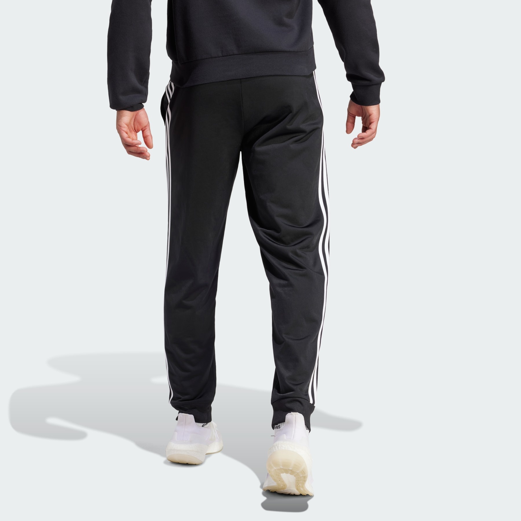 Essentials Warm-Up Tapered 3-Stripes Track Pants - 3