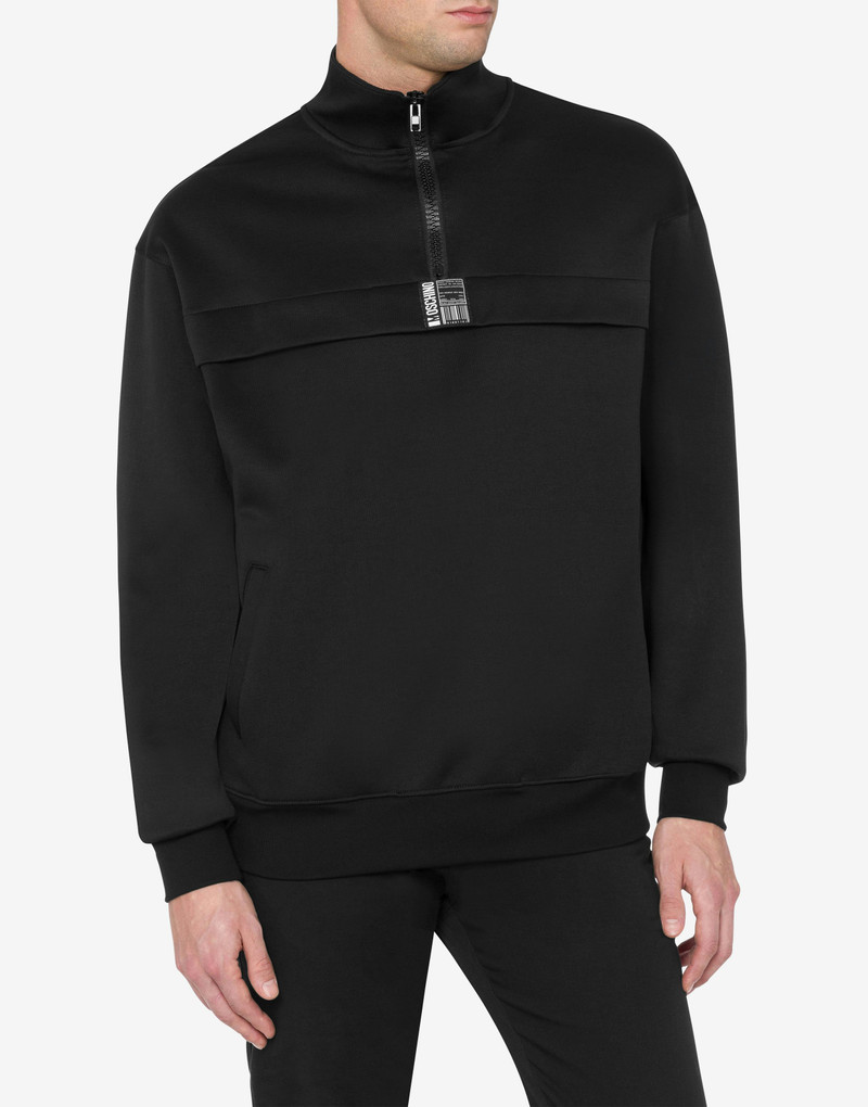 Moschino LOCKER TAG LABEL TECHNICAL SWEATSHIRT outlook