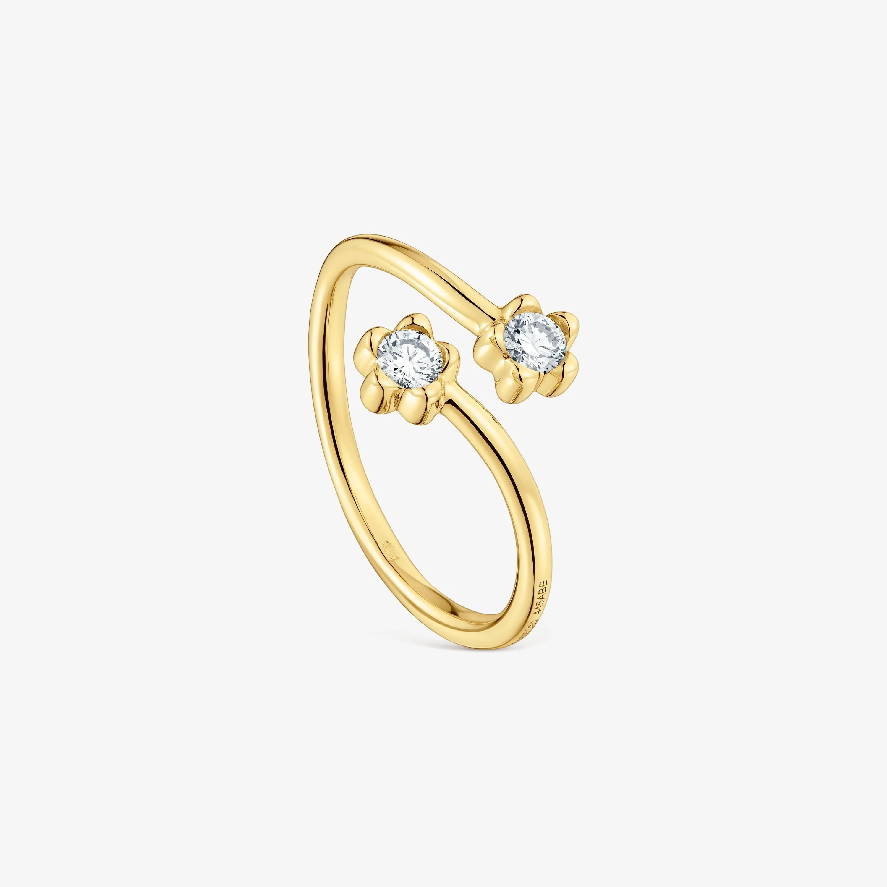 18K solid gold Open ring with lab-grown diamonds TOUS Lili - 1