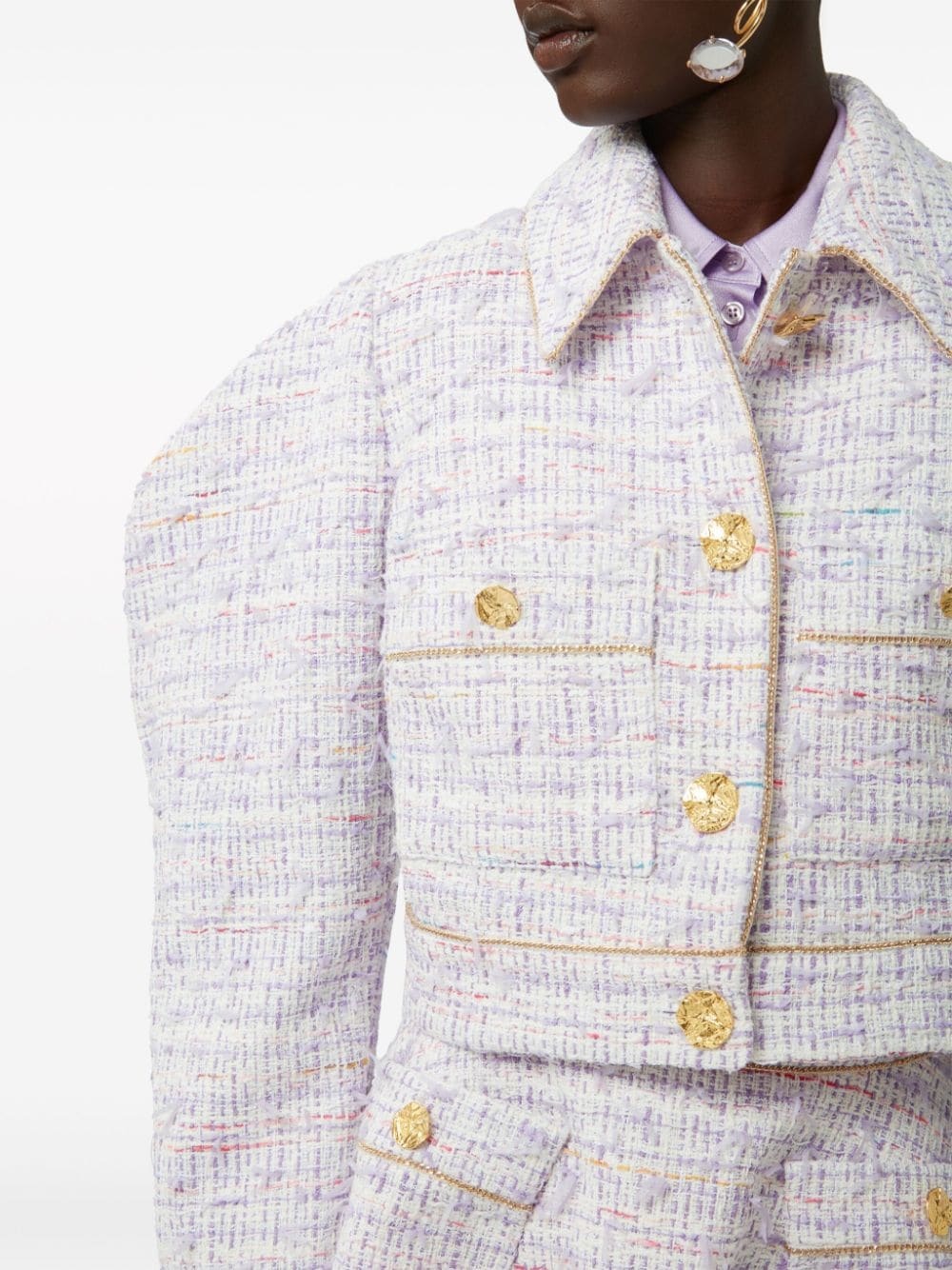tweed cocoon jacket - 5