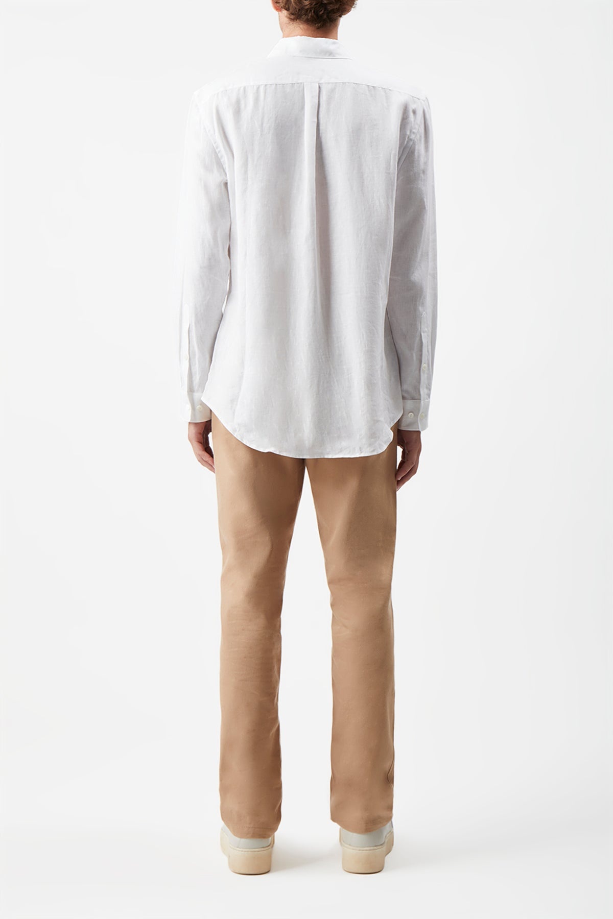 Quevedo Shirt in White Linen - 4