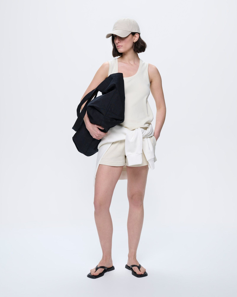 Womens Cotton Tank Top - Bone White 3