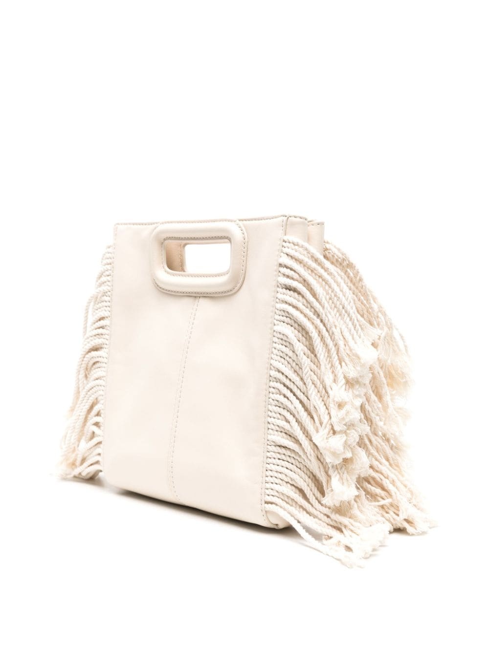 fringed panelled tote bag - 3