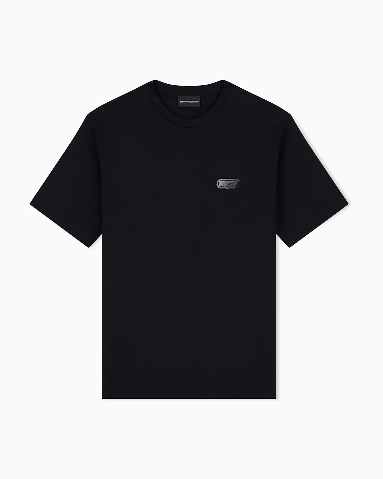 JERSEY T-SHIRT WITH RAISED SOFT-TOUCH LOGO - 1