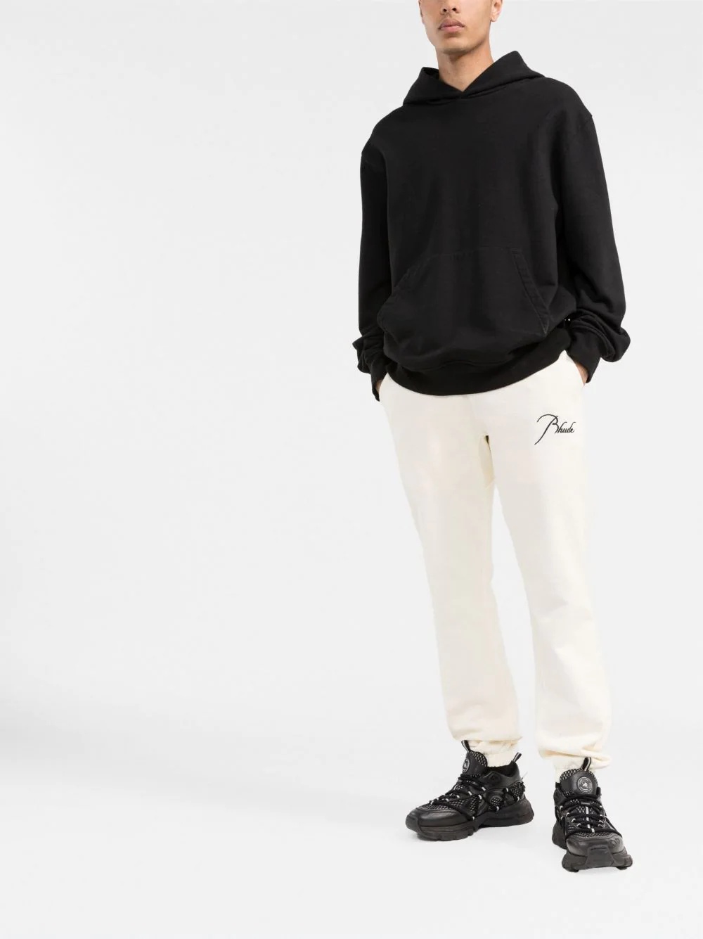 logo-embroidered track pants - 2