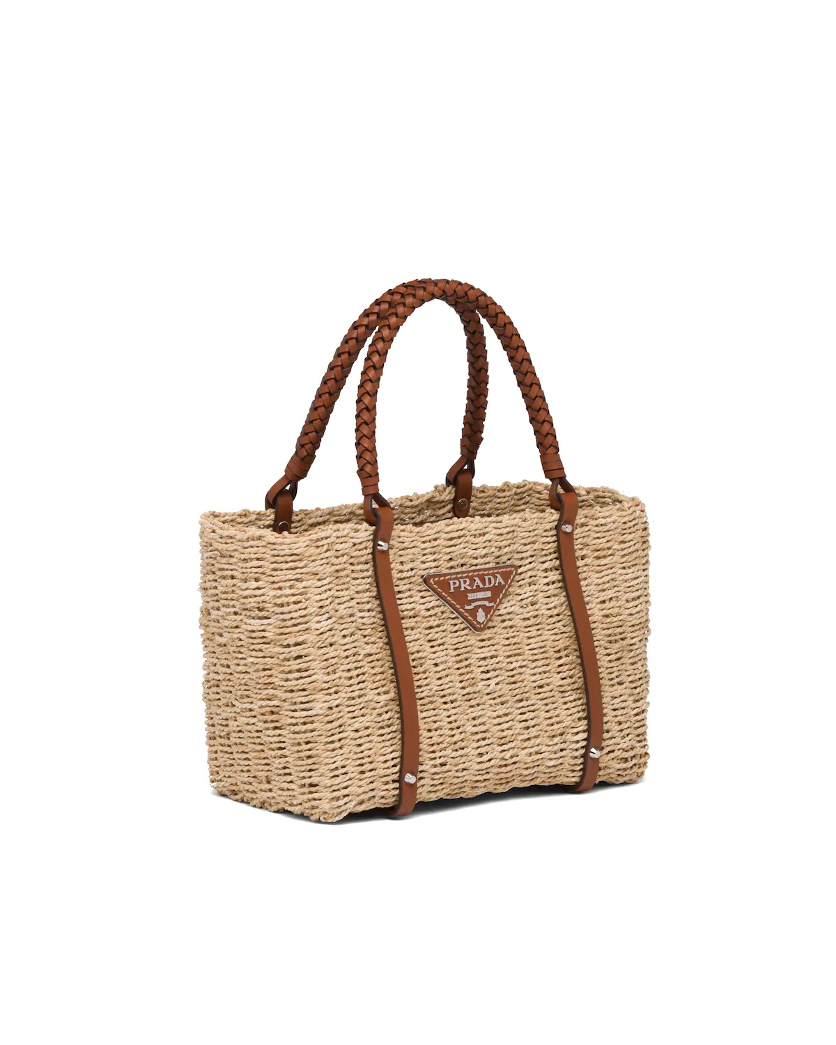 Corn Husk and Leather Tote - 3