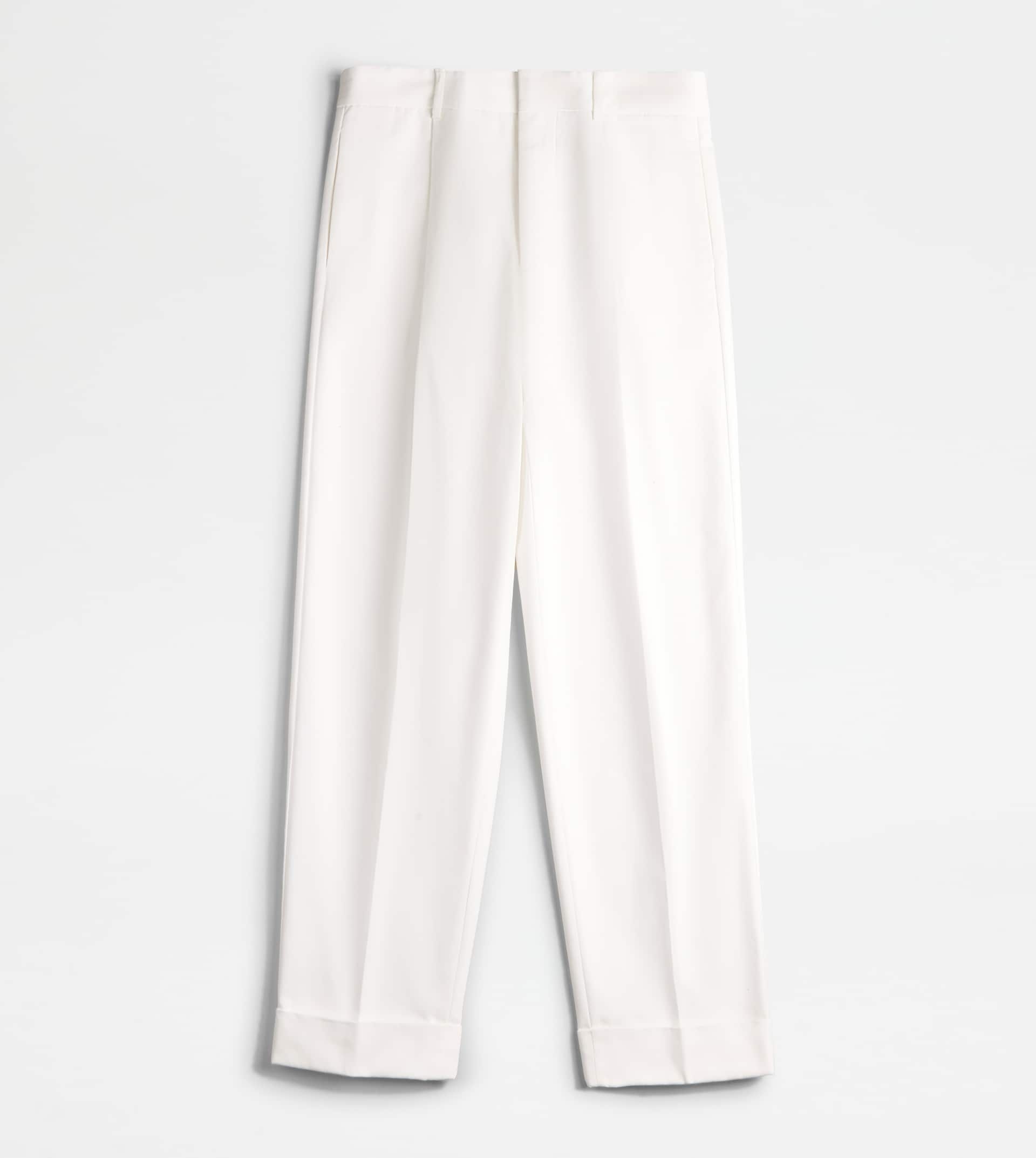PANTS WITH DARTS - WHITE - 1