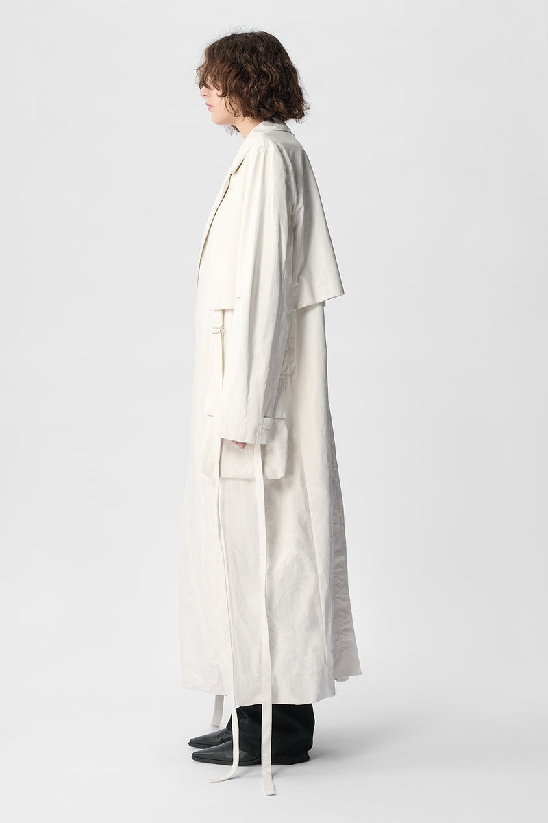 Ann Demeulemeester Ilda Long Trench Coat outlook