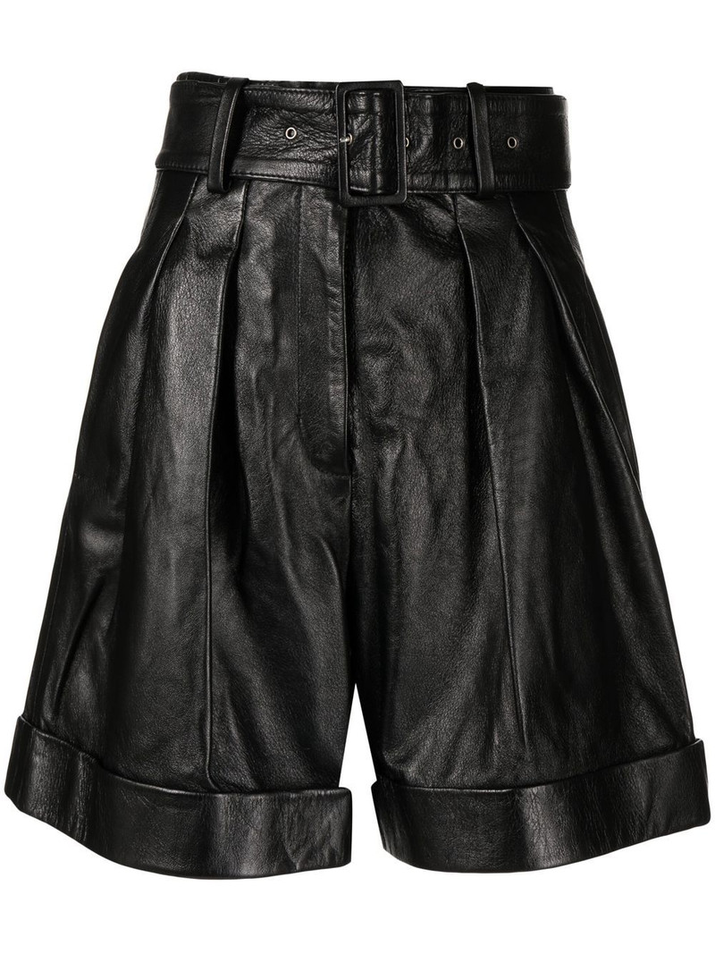belted wide-leg shorts 1
