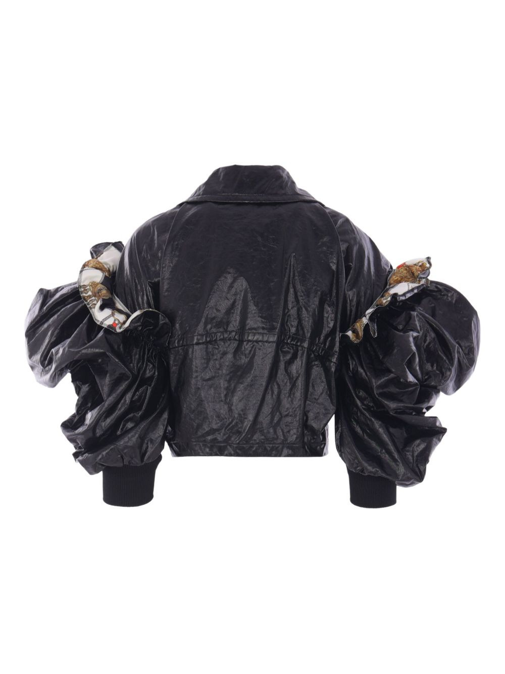 cropped cotton jacket - 2