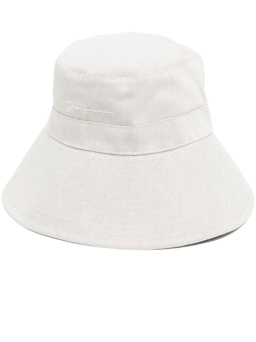 wide-brim bucket hat - 1