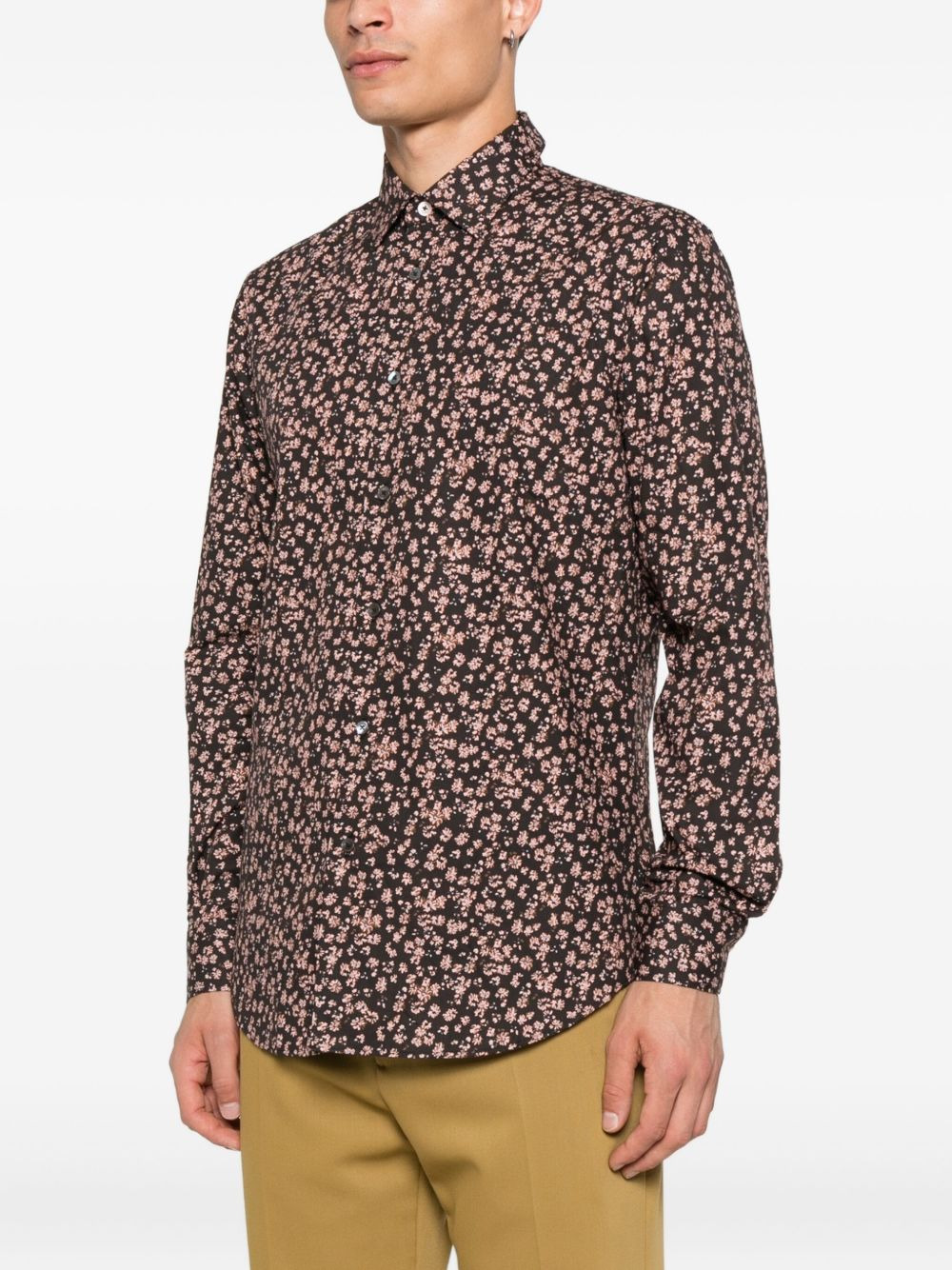 floral-print shirt - 3