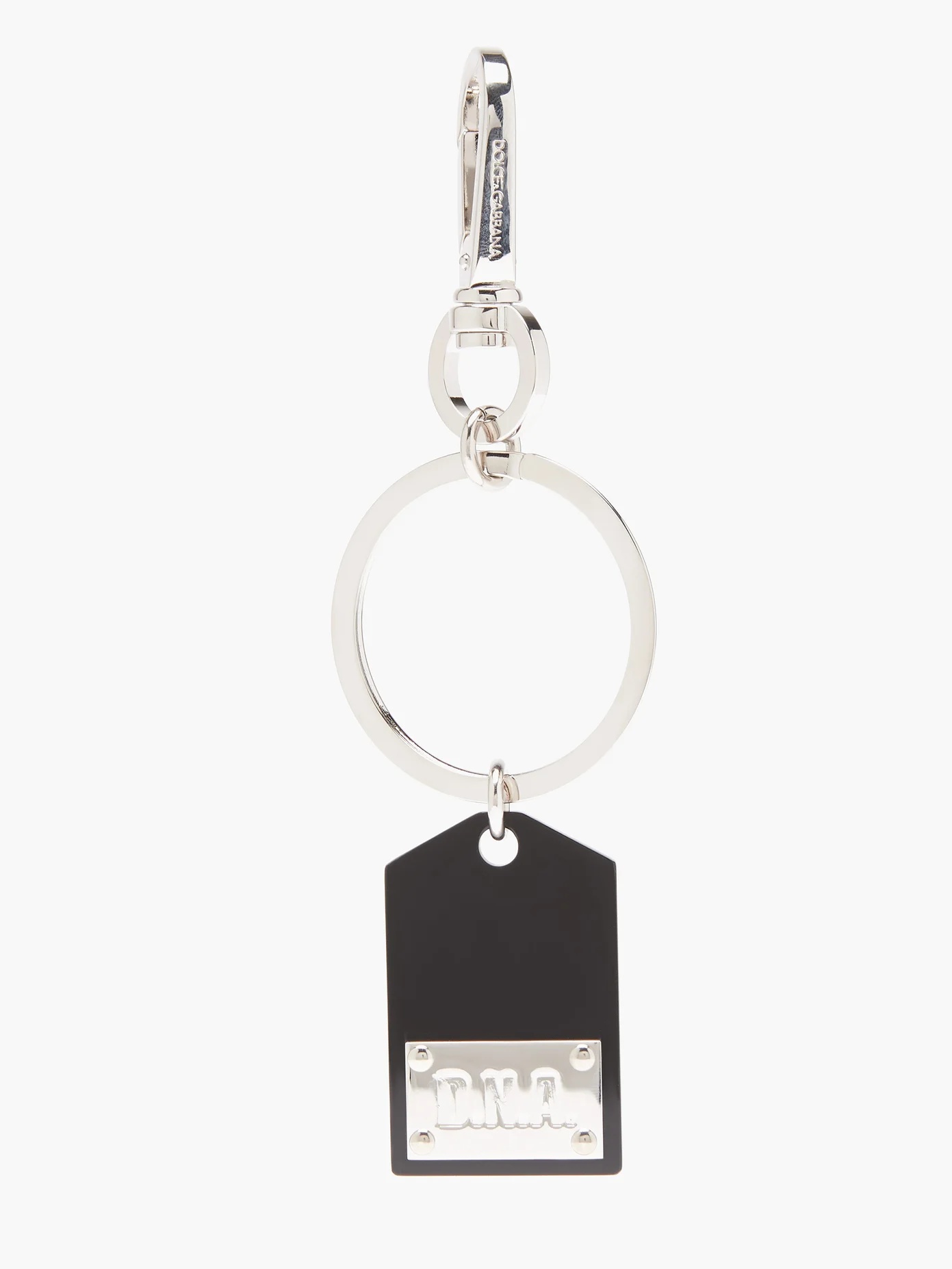 Logo-plaque metal key ring - 3