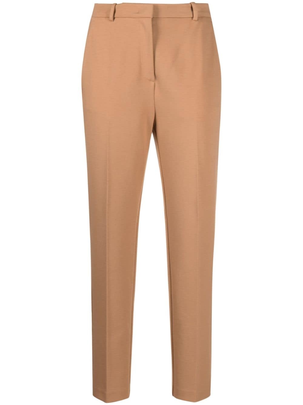 mid-rise tapered-leg trousers - 1